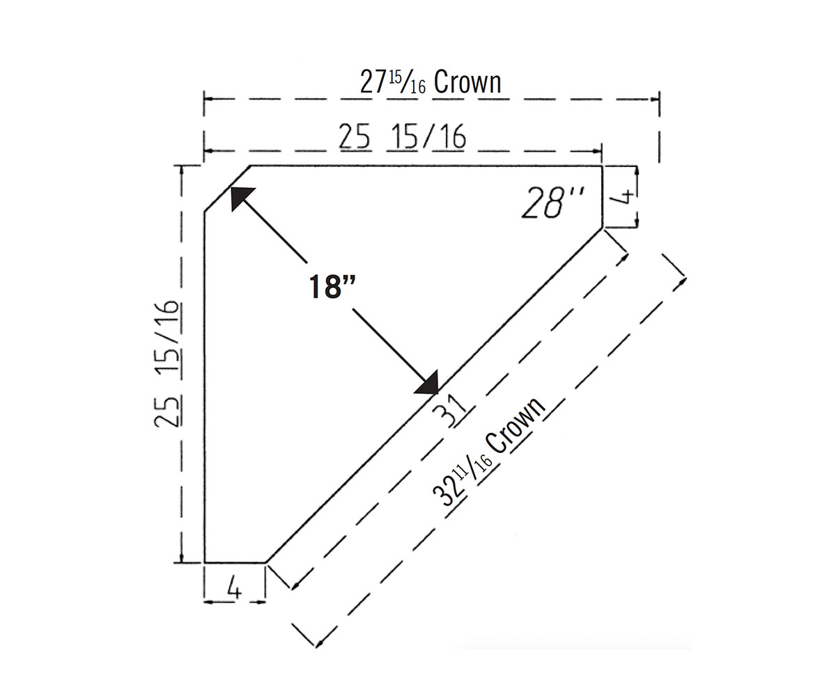 Cambridge 28" Corner Hutch - Image 2