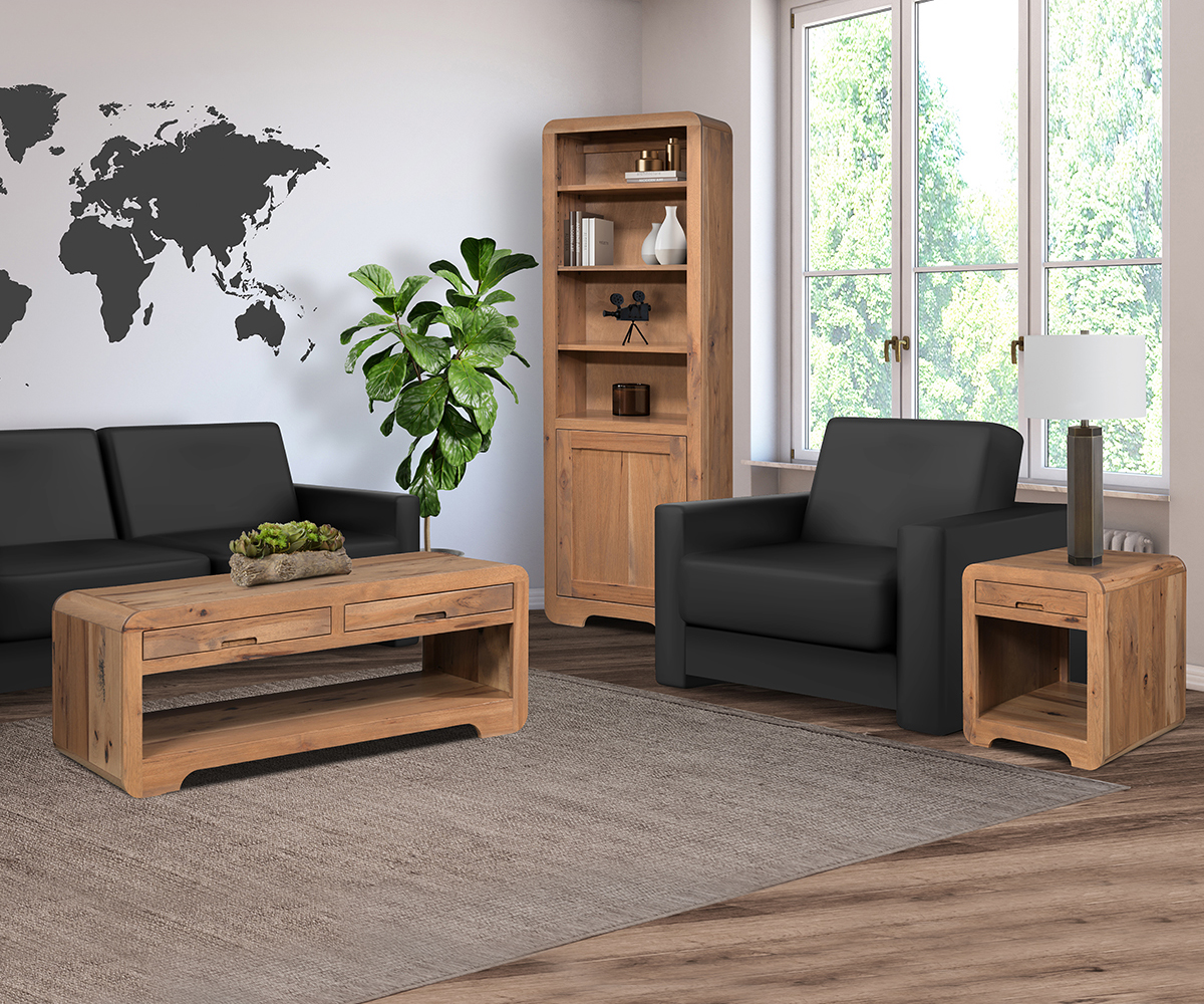 Europa End Table With Drawers - Image 2