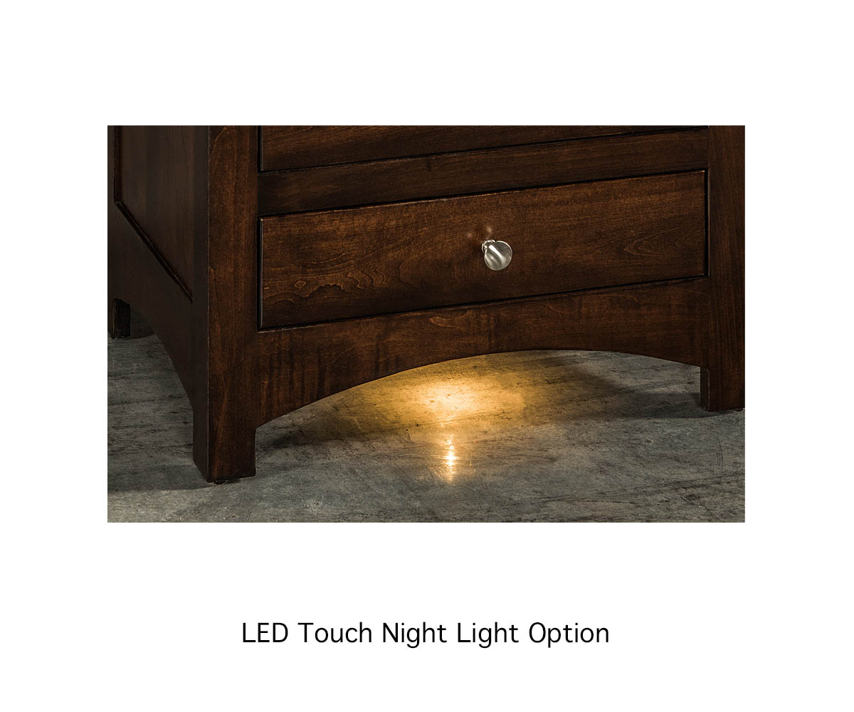 Atlantic 1 Drawer 1 Door Nightstand - Image 4